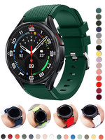 20mm 22mm Band for Samsung Galaxy Watch 4/6 classic/5 Pro/7 44mm 40mm Gear s3 silicone correa bracelet Huawei watch GT/2/3 strap