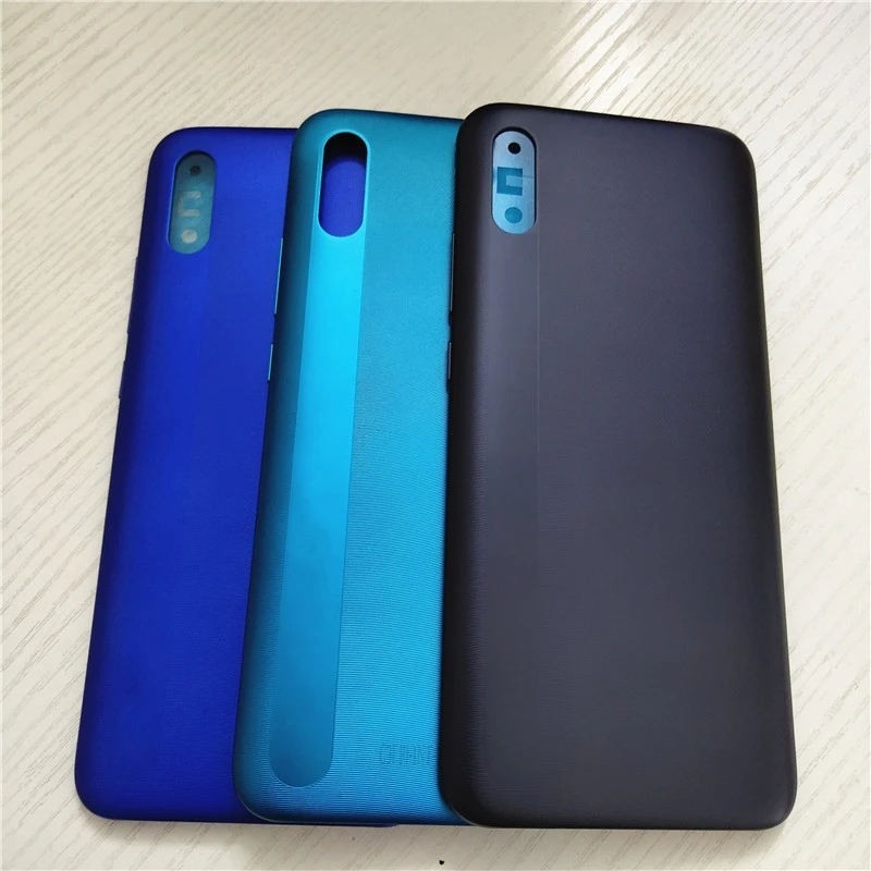 

New For Xiaomi Redmi 9A Back Housing Cover Rear Door Case With Power Volume Buttons Replacement For Redmi 9A Battery Cover