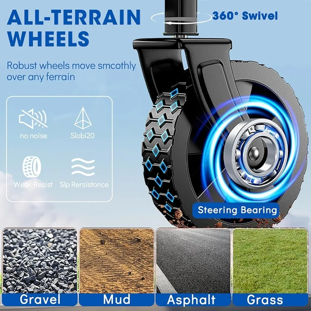 عربة شاطئ قابلة للطي عربة شاطئ قابلة للطي مع عجلات لجميع التضاريس عربة بقالة شديدة التحمل للتسوق والشاطئ والتخييم والرياضة