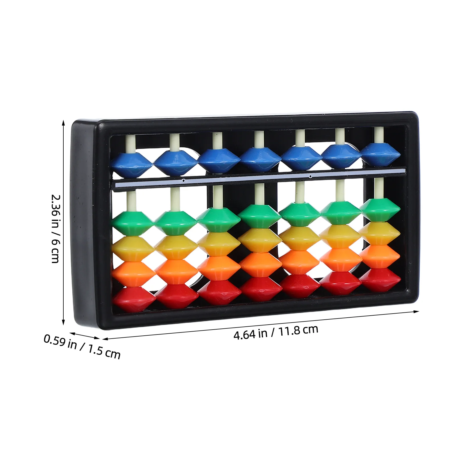 2 stks Kleurrijke Kraal Abacus Kids Math Learning Tool Abs Rekenkundige Educatief Tellen Hulpmiddel Voor Kinderen Vroege Ontwikkeling