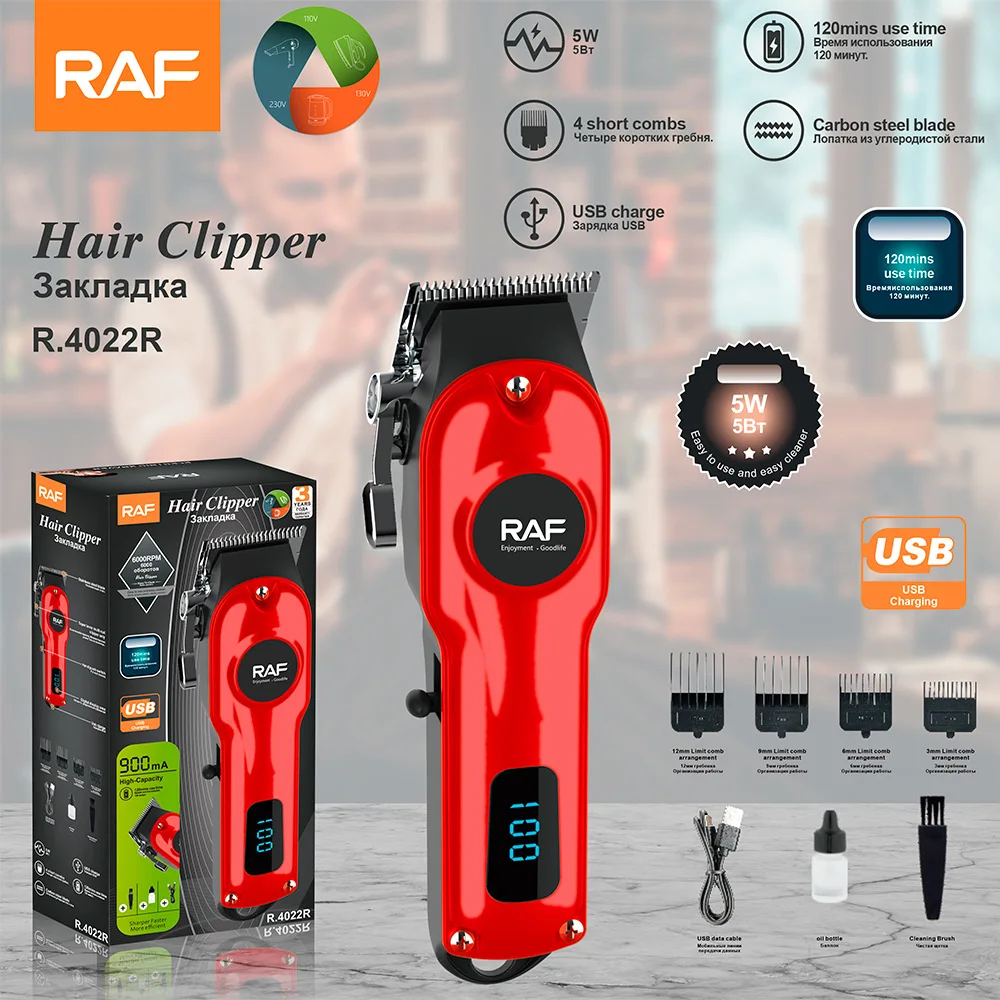 RAF New Electric Hair Clipper Multi Functional Electric Push Clipper Set rasatura tagliacapelli elettrico Set interfaccia USB