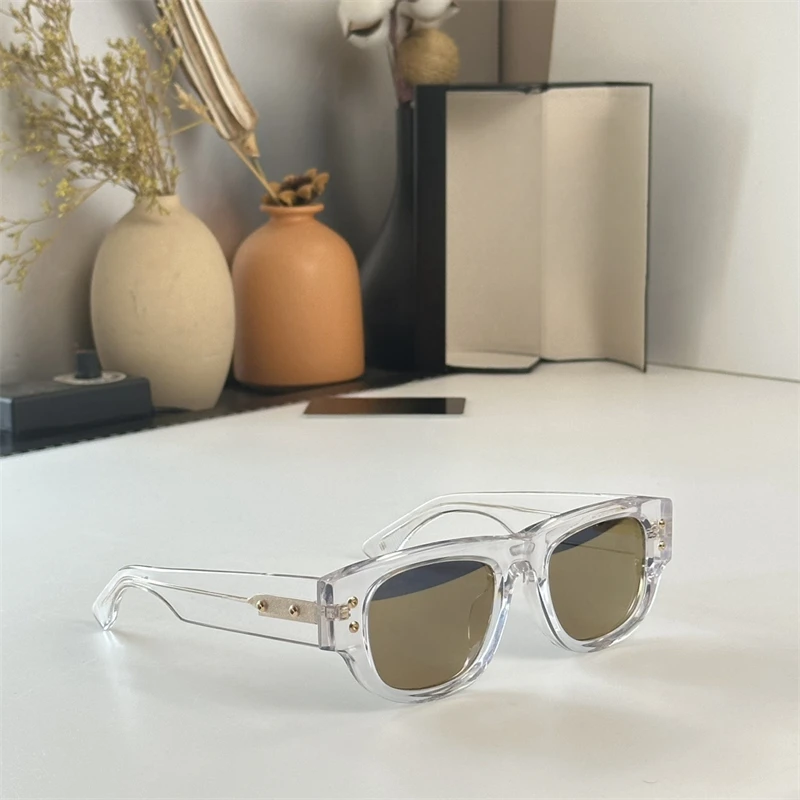 

DILTA lancier DLS701 Oval Sun Glassed for Men Luxury Fashion UV400 Retro Vintage Acetate Oval Female Sunglasses Shades