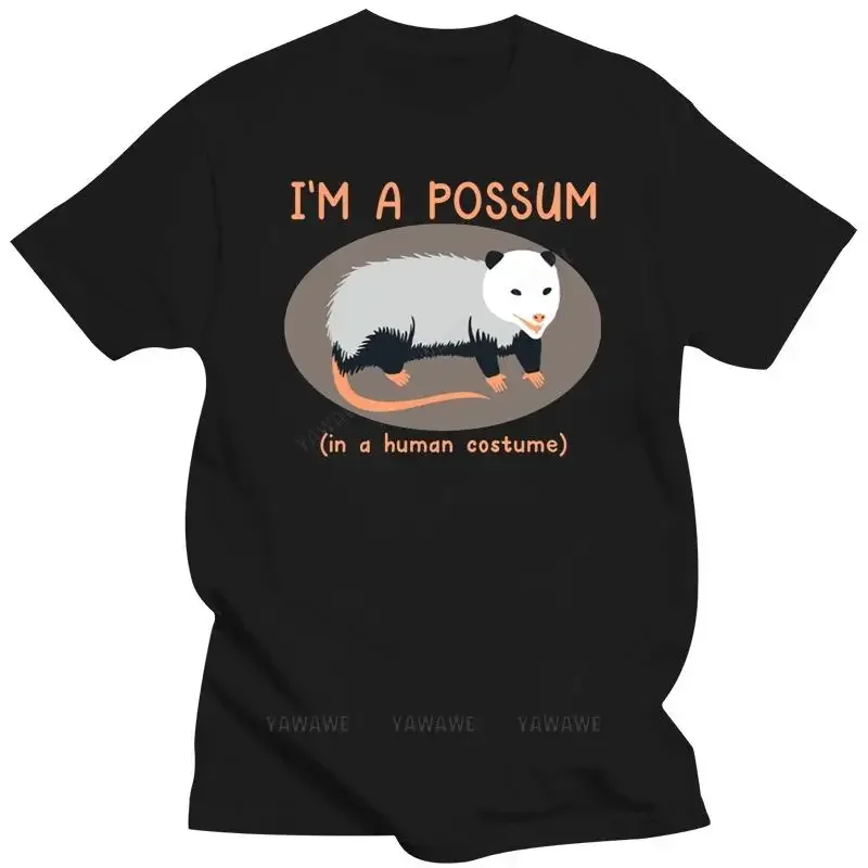 Brand tshirt Men's cotton tee shirts Men'S Possum Costume Funny Opossum Halloween T-Shirt Size M-3Xl Basic Models Tee Shirt