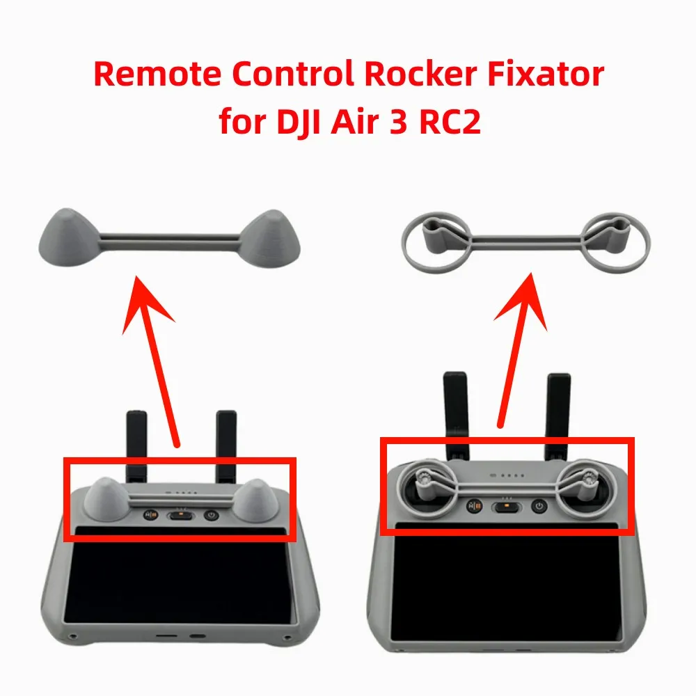 Remote Control Stick Fixator for DJI Air 3 RC2 Drone Accessories Fitting Skeleton/Seal Anti-sloshing Rocker Protective Holder