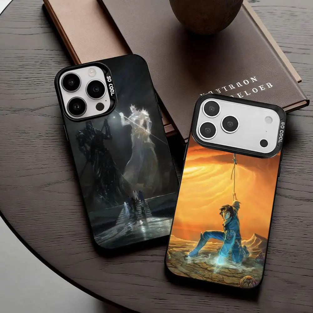 

T-The S-Stormlight A-Archive Phone Case For iPhone17,16,15,14,13,12,11 Plus,Pro Max Black Candy Silver Plated Cover