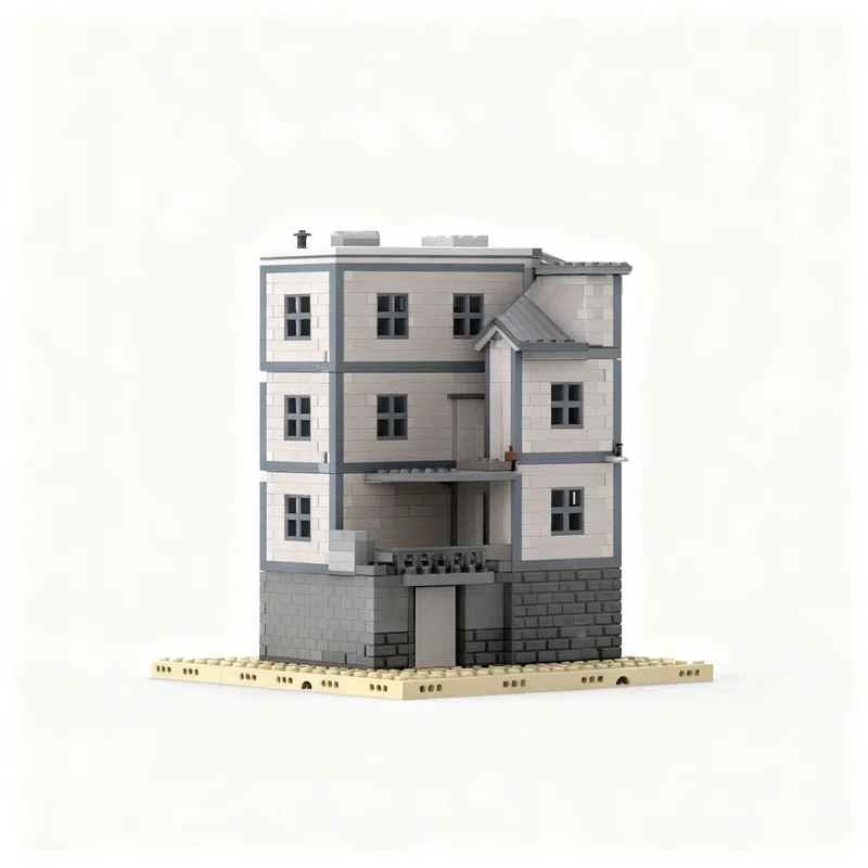 6870pcs MOC Modular Buildings Vinegar Factory Model Building Blocks Architecture 3D Creative DIY Art Collection Brick Assemble