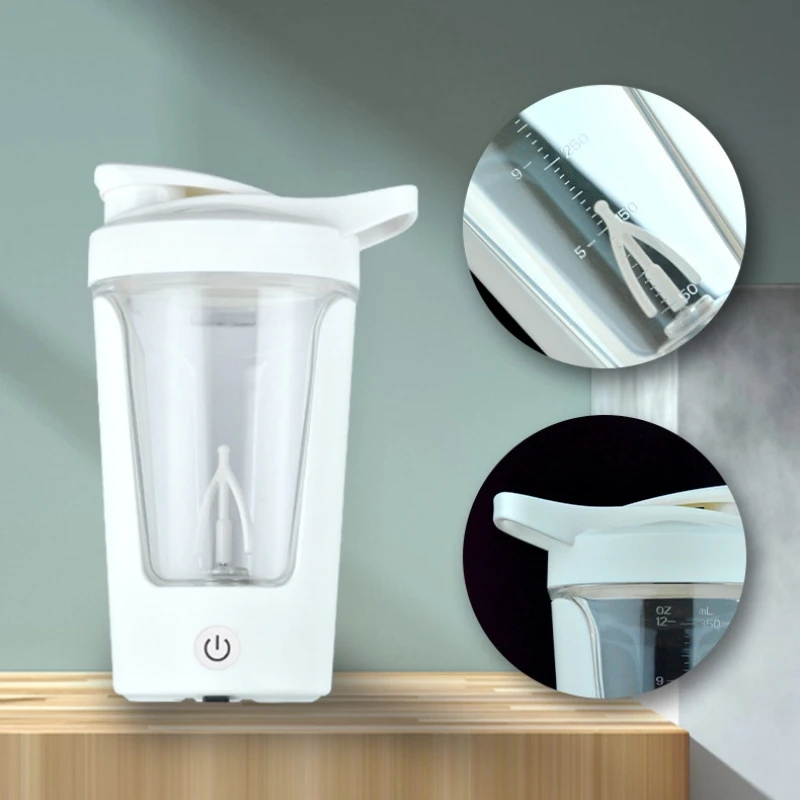 350ML Elettrico Polvere di Proteine Tazza di Miscelazione Shaker Automatico Bottiglia Mixer Shake Bottiglia Latte Caffè Frullatore Bollitore per