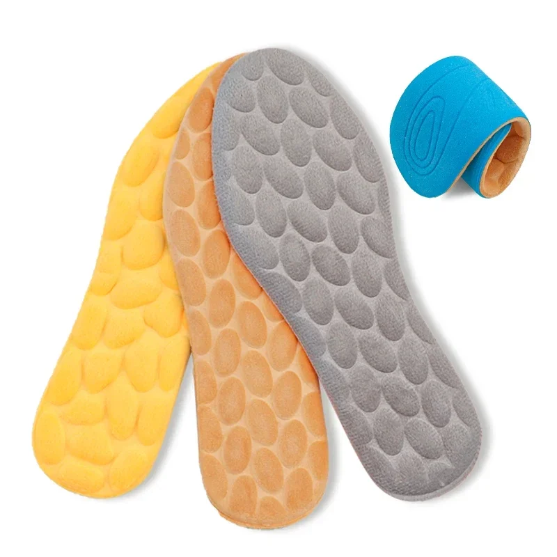 

1 пара зимних теплых хлопковых стельок для обуви, плюшевые зимние ботинки, термовставки для обуви, спортивные стельки для бега, мужские и женские грелки