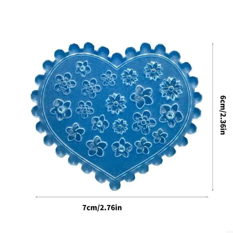 X4YA إكسسوارات فنية صغيرة قوالب زهرة موضوع تصميم الأظافر قوالب تزيين الأظافر لتصاميم مانيكير حساسة #6