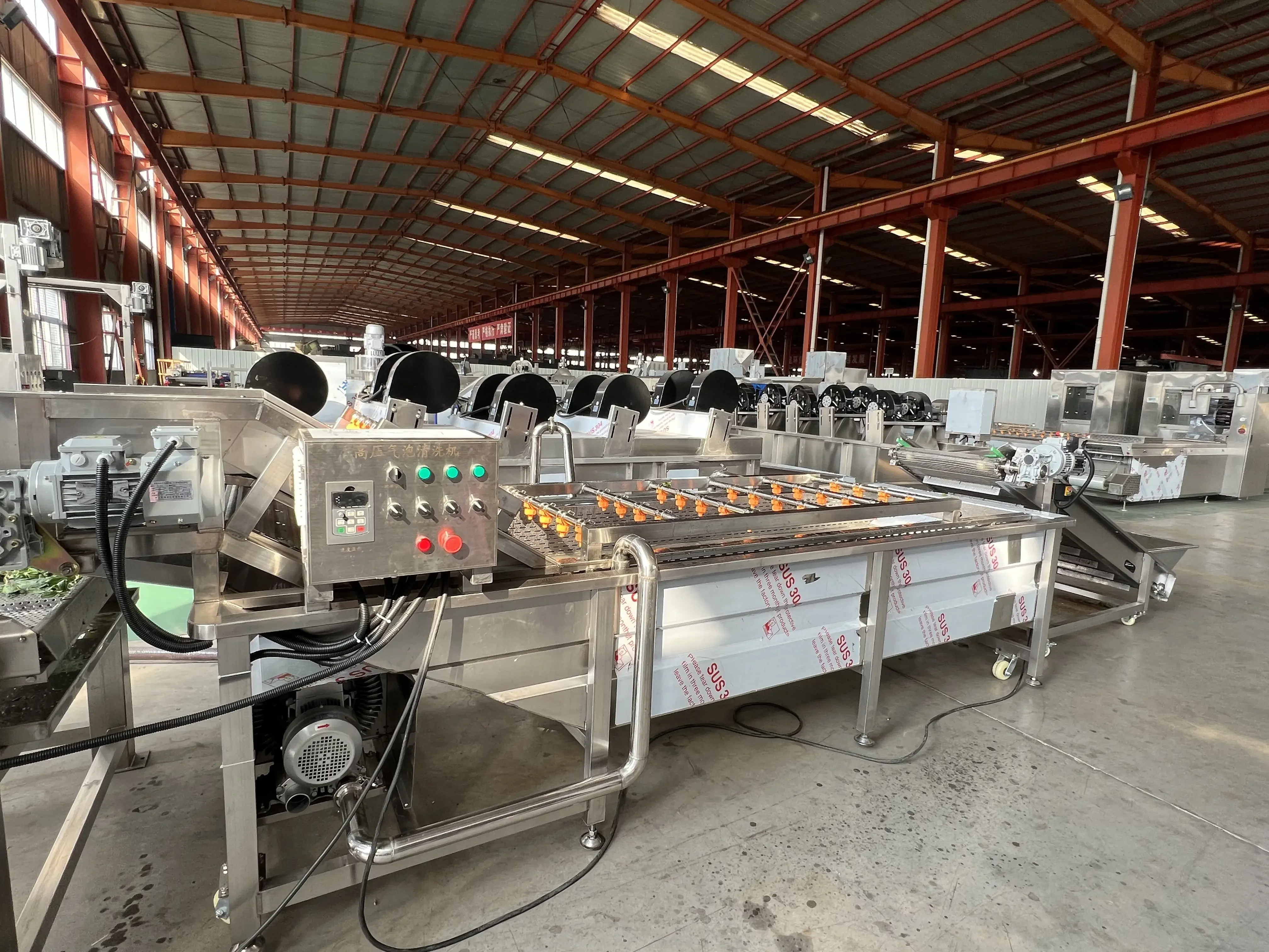 Automatic Roller Fruit Vegetable Cleaning Machine New Condition for Efficiently Peeling Apples Carrots Seafood for Food