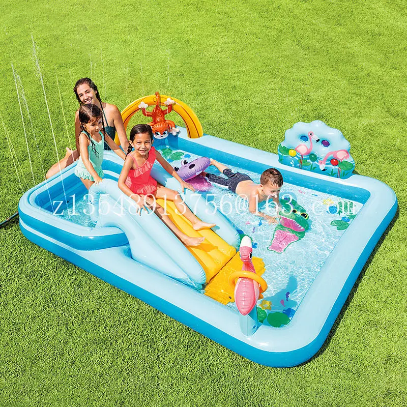 

Надувной бассейн для младенцев и детей, семейный большой бассейн с океанскими шариками, песочный бассейн, бытовой детский бассейн с распылителем воды