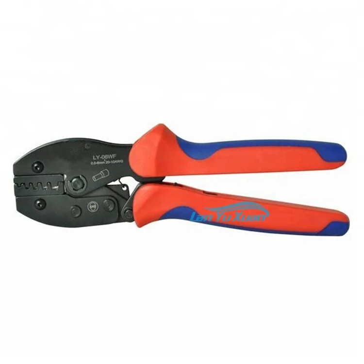 LY-616TD High Quality Hand Crimping Tools for crimping non-insulated cable links 4-6,6-10,10-16mm2 12-6AWG Ratchet Plier