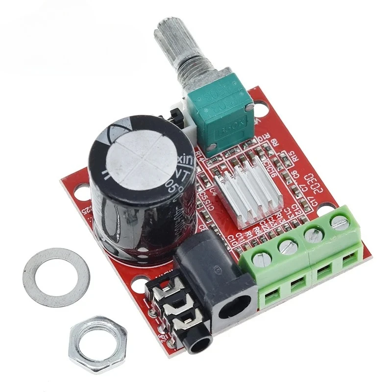 1/2/5PCS 12V Mini Hi-Fi PAM8610 Audio Stereo Amplifier Board 2X10W Dual Channel D Class