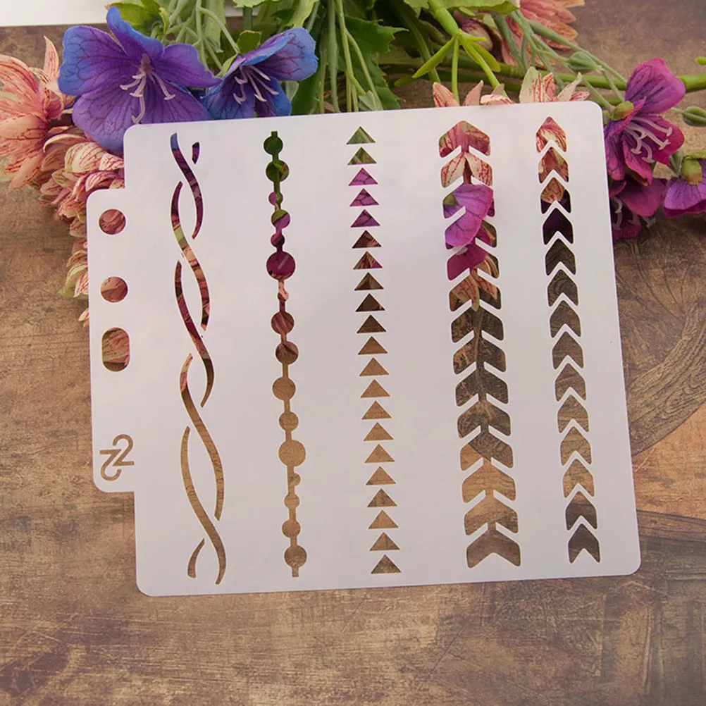 Drawing Stencil Assorted Hollow Out Patterns Eco-Friendly Plastic Reusable Templates for Scrapbooking DIY Craft Art Painting