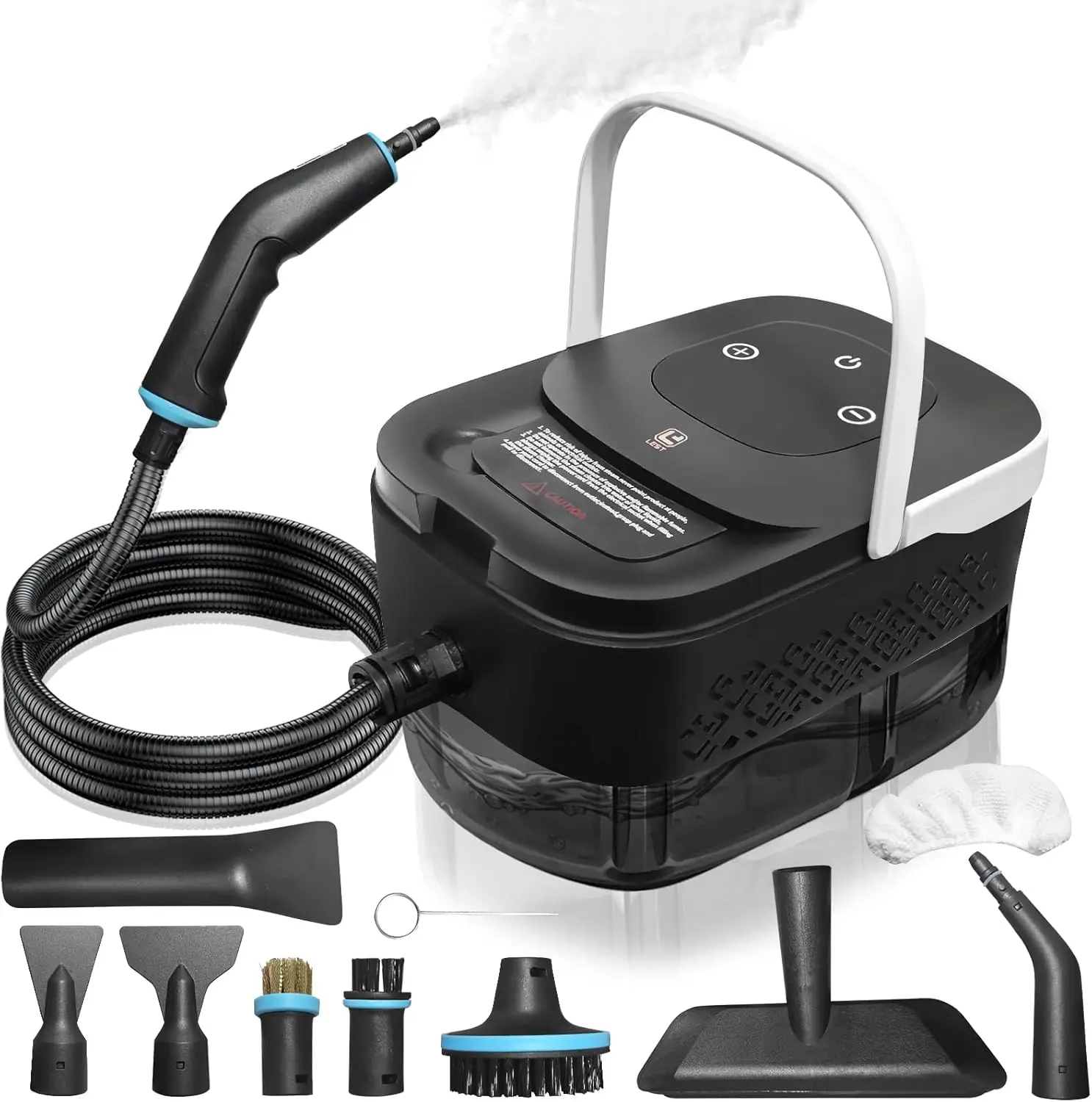 

Steam Cleaner, Steamer for Cleaning, 2500W Pressurized Steam Cleaner with 12 Attachments, Portable Steamer Cleaner for Home