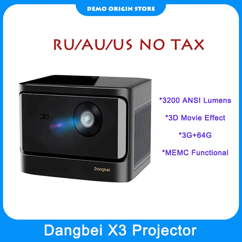 Dangbei X3/X3 Airเครื่องฉายแสงเลเซอร์, 3200 HD เต็มรูปแบบแอนทีบีเมอร์โรงภาพยนตร์ในบ้าน4K พร้อมโปรเจกเตอร์สมาร์ททีวี3D