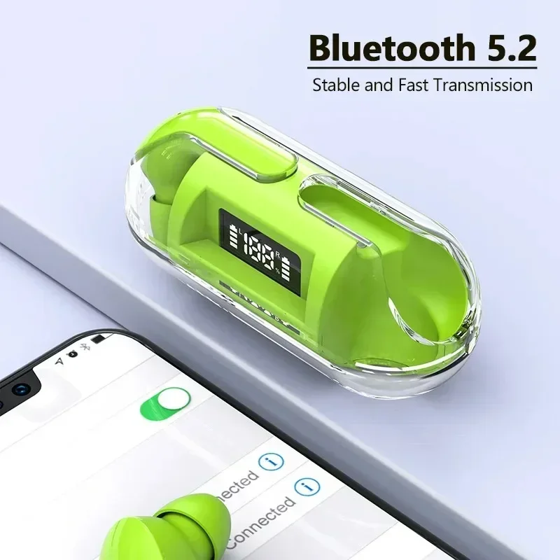 TM20 Bluetooth 5.3 Wireless TWS Earphone  Smart Touch Call Headset Waterproof Noise Canceling Headphones for All Smartphones