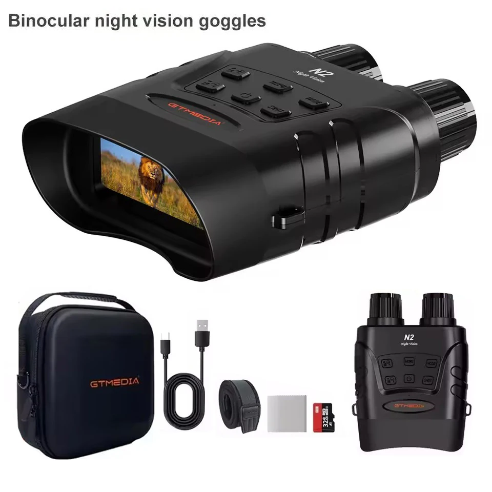 

N2 Night Vision Binoculars 300M 5X Full Dark IR Telescope Photo Video Record Camera Digital Infrared Night Vision Device