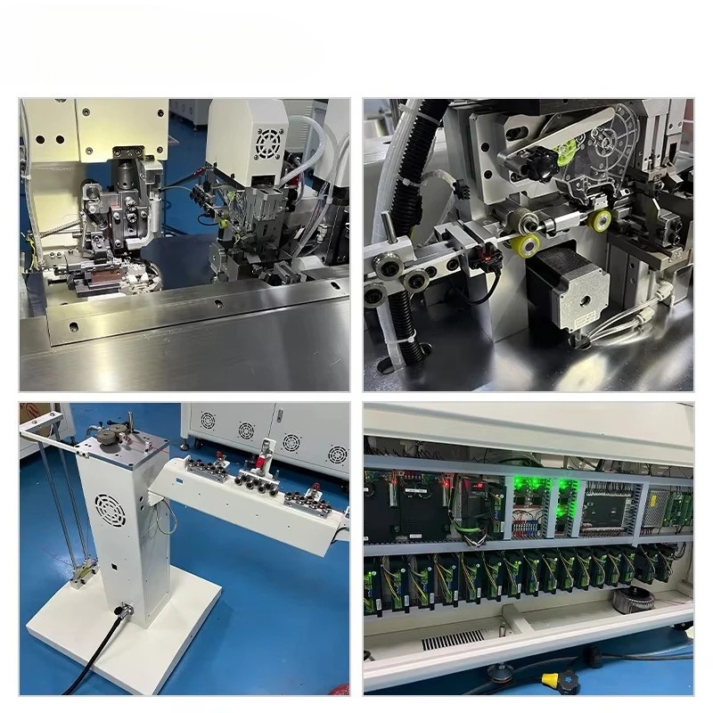 EASTONTECH EW-8155 Fully Automatic Double-head Crimp and Insert Number Tube Machine