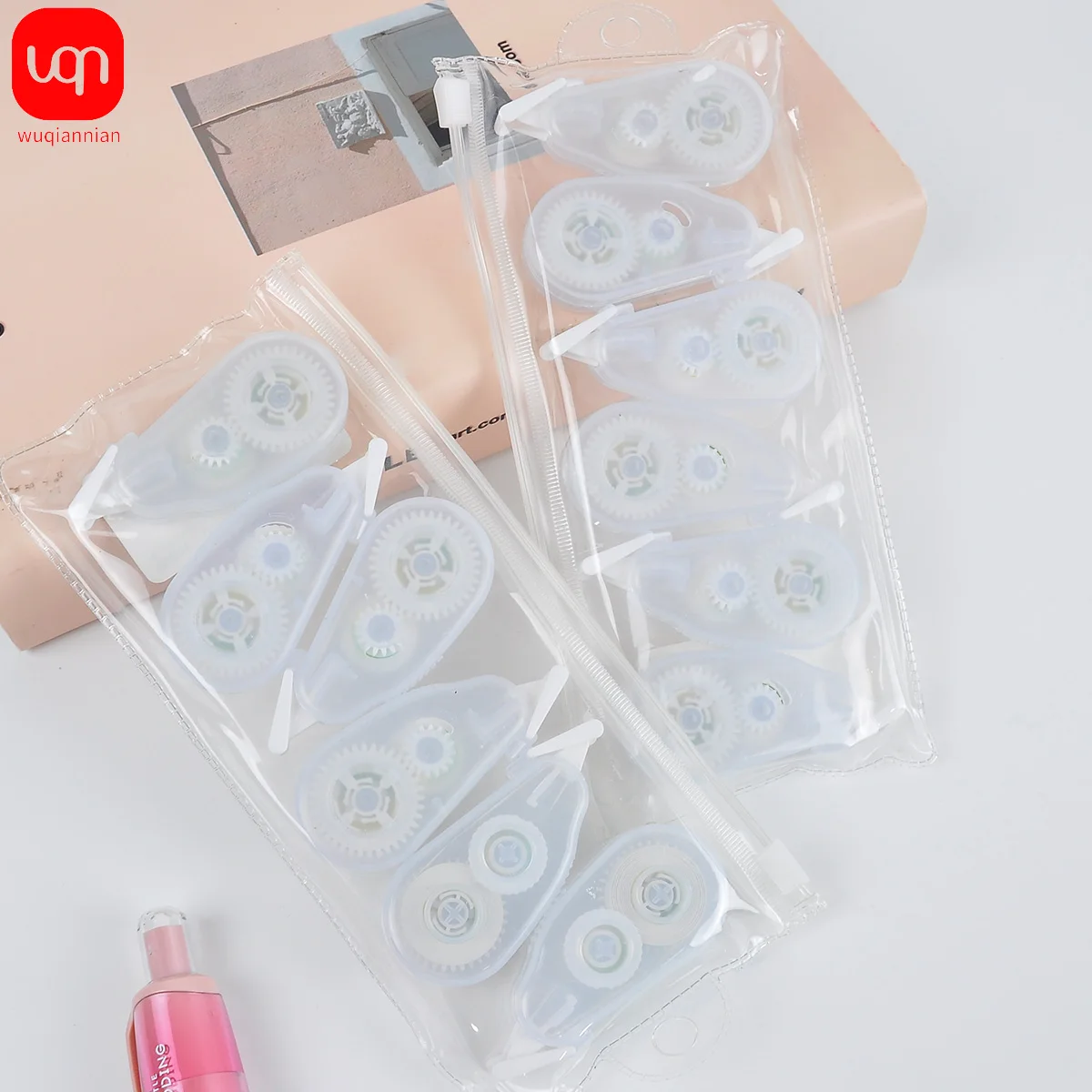 2024 New 6Pcs Cute Correction Tape Mini Roller White Out Eraser School Office Stationery