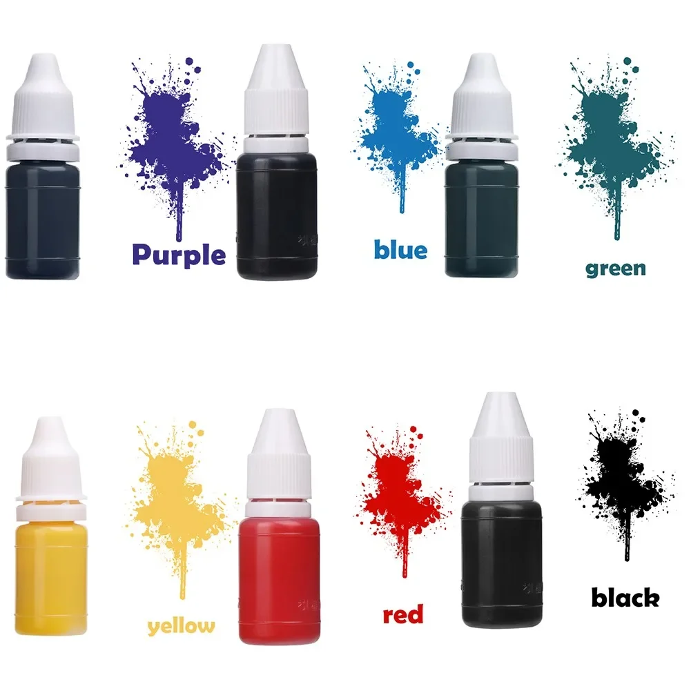 

1pc 10ml Flash Refill Ink Printing Ink Handmade Scrapbook DIY Tools For Photosensitive Seal/flash Self Inking Rubber Stamp