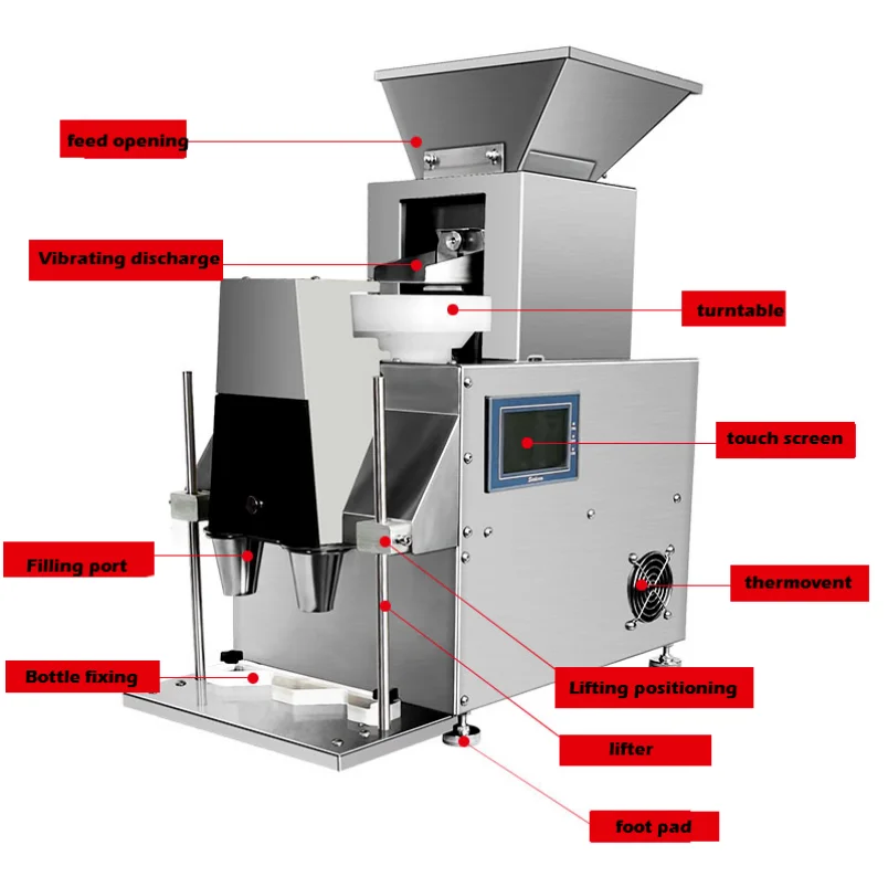 Semi Automatic Pill Counter Tablet Bottling Counting Machine Capsule Tablet Counting Machine