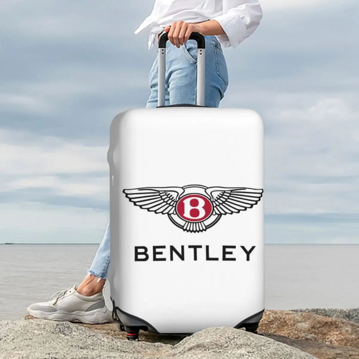 

Bentley Logo (2) Suitcase Cover Protection Elastic Travel Luggage Protector Covers for 18-32 Inch