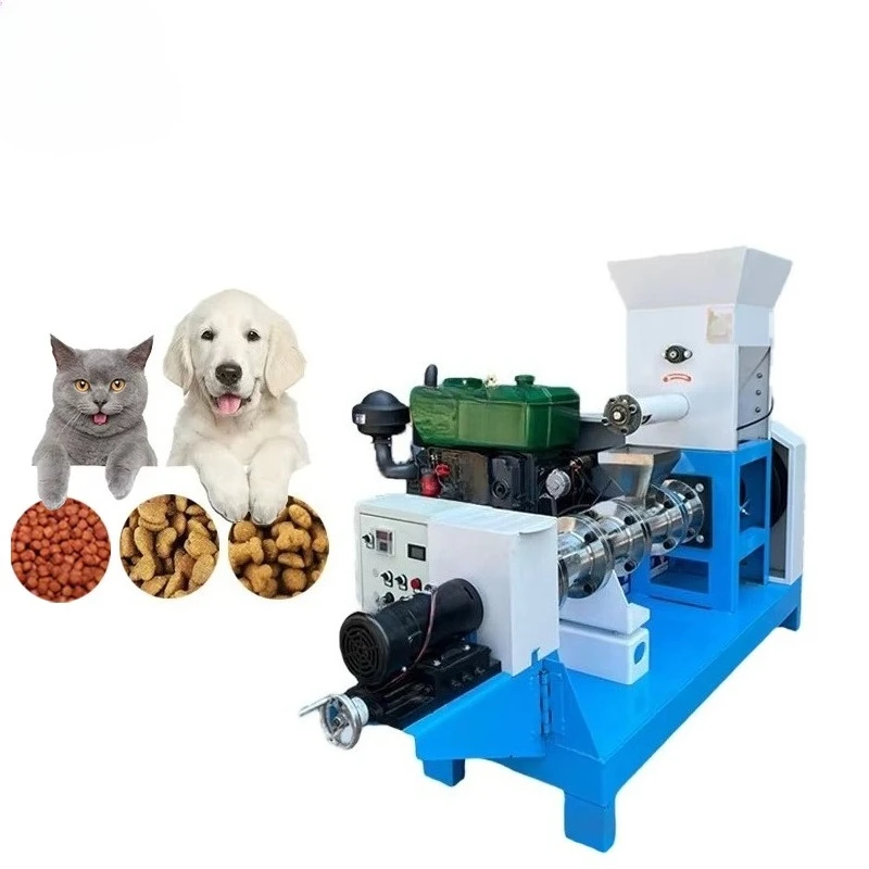 

Automatic Feed Processing Machines Stainless Steel Steel Mixer Crusher Extruding Machine for Fish Farm 220V Fish Feed Plant