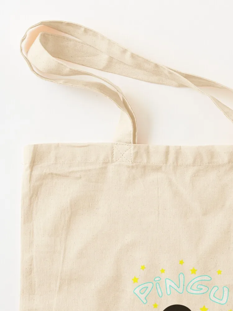 Pingu الصيد حمل حقيبة القماش حقيبة قماش حمل حقيبة اليد التسوق النسائية