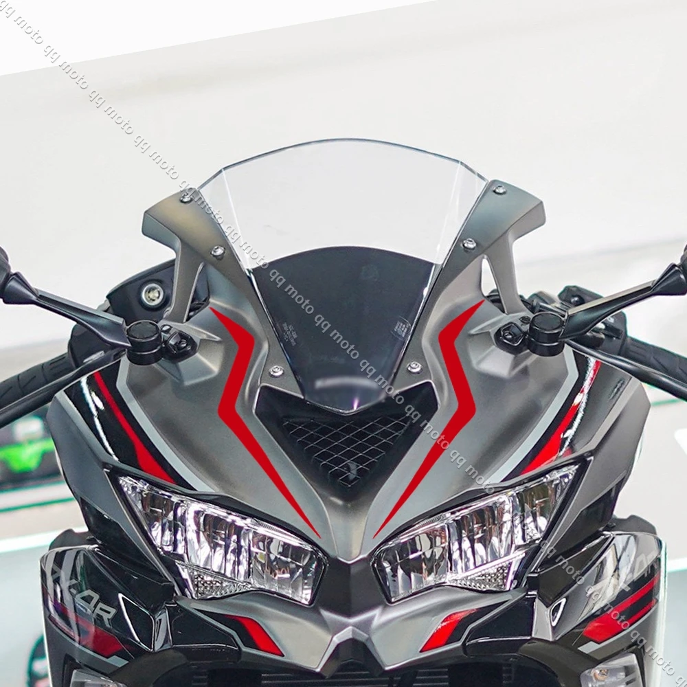สําหรับZX-4R Zx -4rr 2023 สะท้อนแสงรถจักรยานยนต์Fairingสติกเกอร์ด้านหน้าชุดสติ๊กเกอร์Decalsอุปกรณ์เสริมกันน้ํา