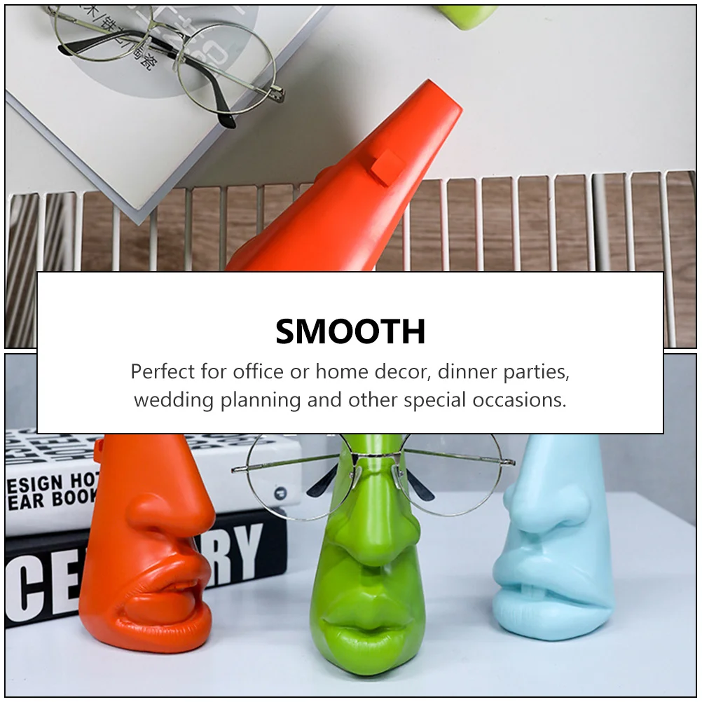 

Eyeglass Holder Household Adornment Glasses Display Stand Decorative Vase Red Flower Handicraft