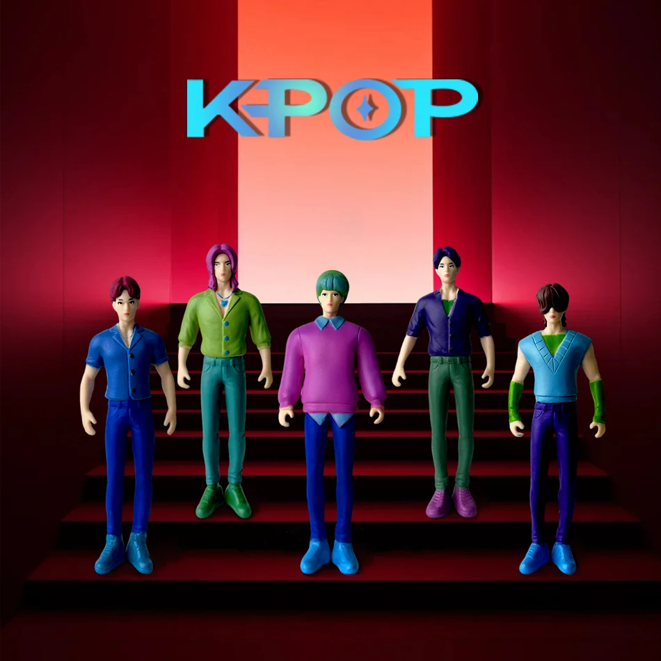 شخصية أنيمي Kpop شيطان الصيادين، موديل دي جوجيتي، بيريفيريكوس دي جوجوس أنيمادوس، ديكوريا دي إسكريتوريو، كول