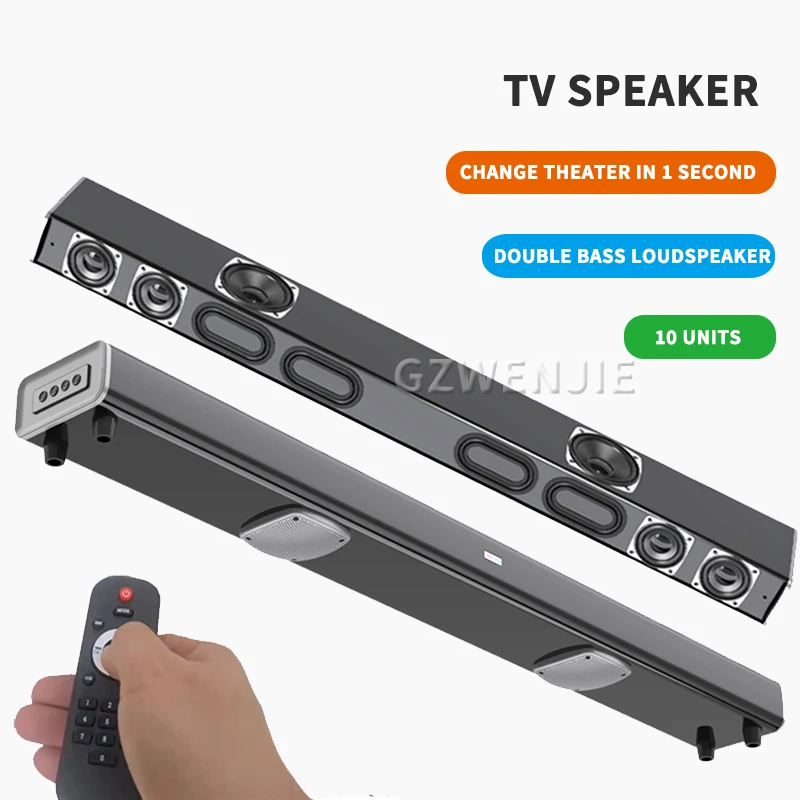 30W Bluetooth Speaker Column High Power Portable Speaker TV SoundBar For Computer Music Center Boom Box with TF AUX USB radio