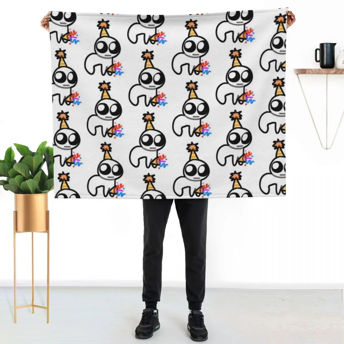 

Autism Creature Yippee Throw Blanket No Pilling Soft Warm Blanket for Bed