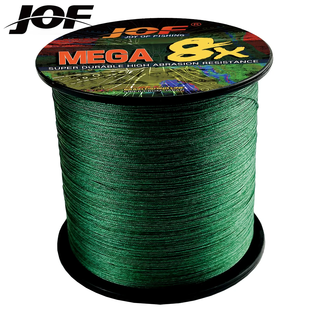 JOF Braided Fishing Line 8 Strands 100M Japanese Multifilament Sea Spinning Super Strong Durable Woven Thread Pesca