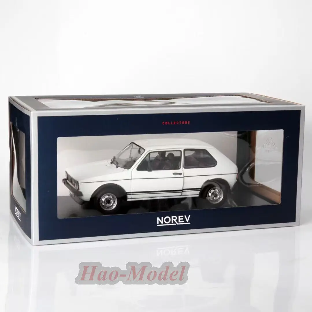 Norev 1/18 para vw golf gti 1976 liga diecast modelo de carro simulação brinquedo meninos presente aniversário hobby exibição coleção alpino branco