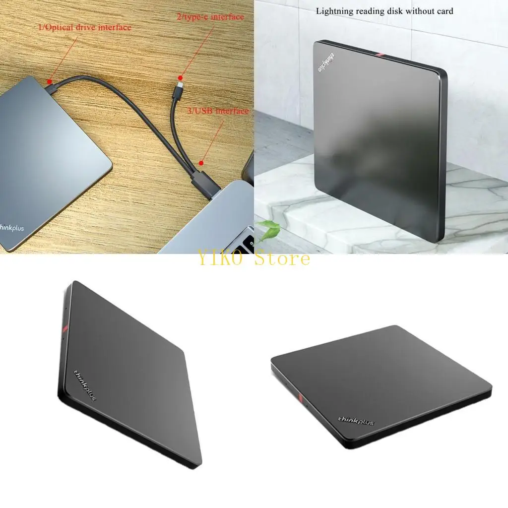 

K32C External Optical Drive USB DVD Player Portable Writer Combo Drives Reader for Notebook PC Desktop Computer