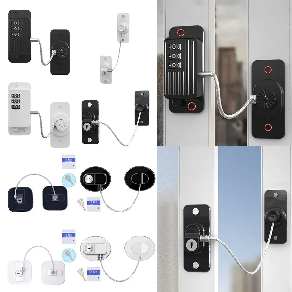 Fridge Drawers Window Cabinet Lock Baby Safety Lock With Coded Lock Digital Password Child Protection