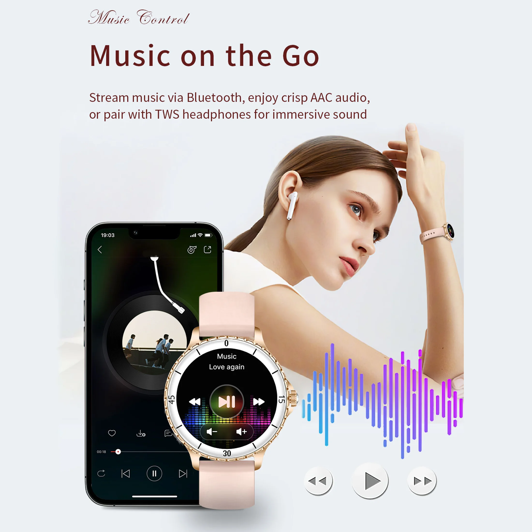 2025 جديد المرأة ساعة ذكية مراقب معدل ضربات القلب بلوتوث دعوة جهاز تعقب للياقة البدنية مدير الدورة الشهرية IP68 مقاوم للماء للنساء