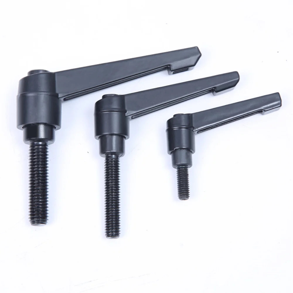 1piece M4 M5 M6 M8 M10 Clamping Lever Machinery L shape Adjustable Handle Locking External Male Thread Knob Bolt Screw