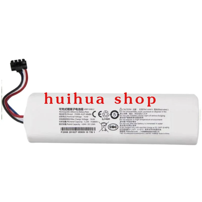

Lithium Ion Battery Pack for F9 D9 L10Pro L10Plus S10 S10Pro P2026 P2008 P2150 4S2P-MMBK Sweeping Robot