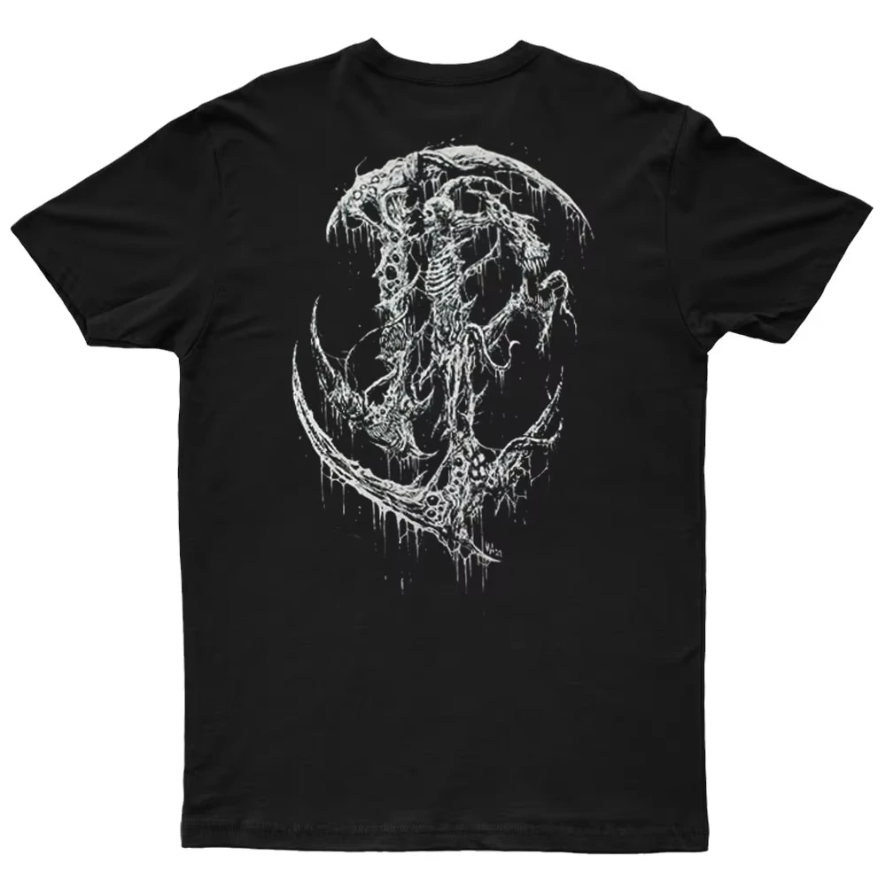 2025 المظلي الدولي الجديد - جيب أسود مطبوع للجنسين موضة الشارع بأكمام قصيرة من القطن الخالص برقبة دائرية #1