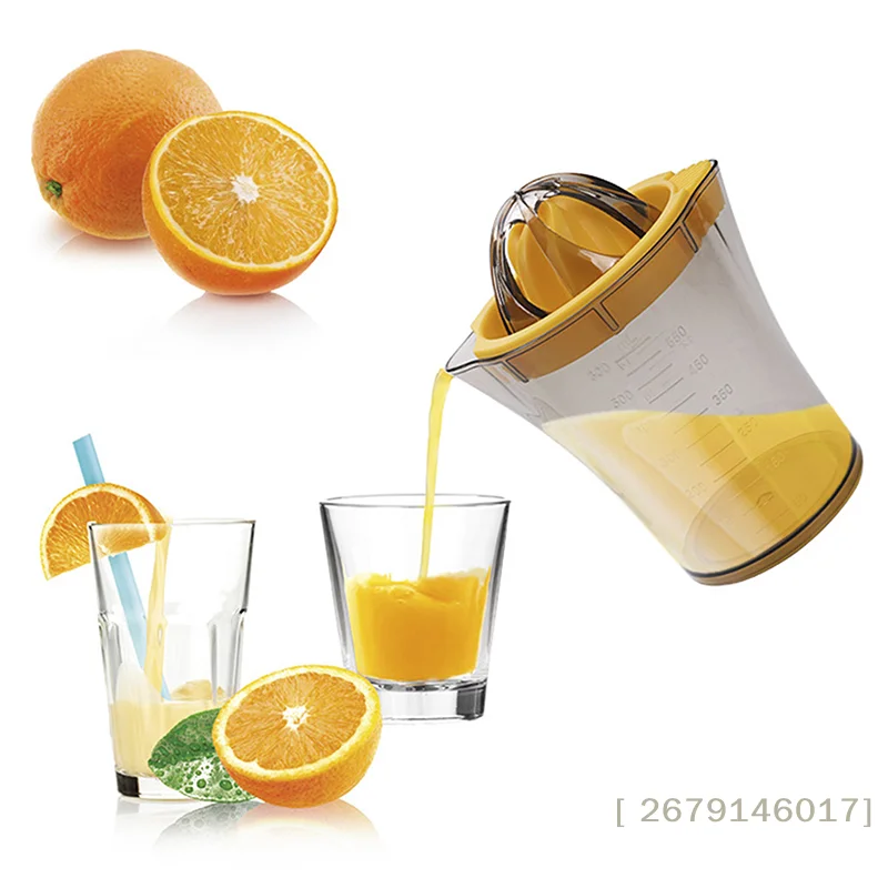 

【YY26】1 шт. Ручная соковыжималка для цитрусовых с мерным стаканом 600 мл и крышкой, соковыжималка для лимонов, соковыжималка для лайма, барные инструменты
