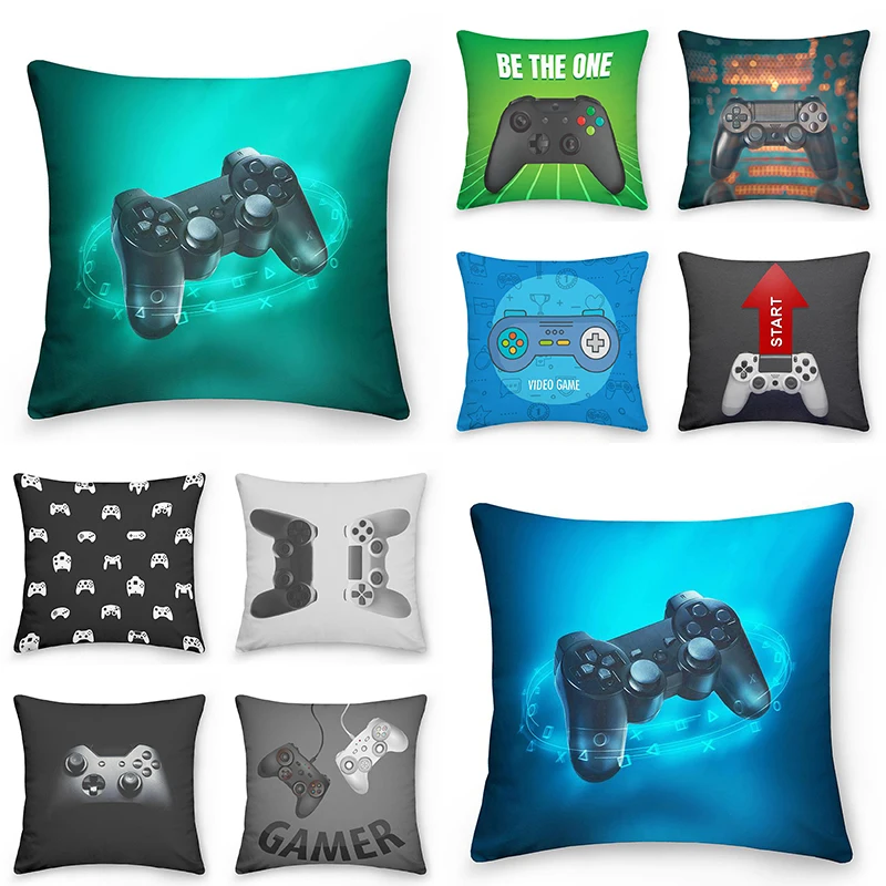 

Home Decor Pillowcase Gamer Game Controller Cushion Cover Pillowcase Bedroom Pillowcase