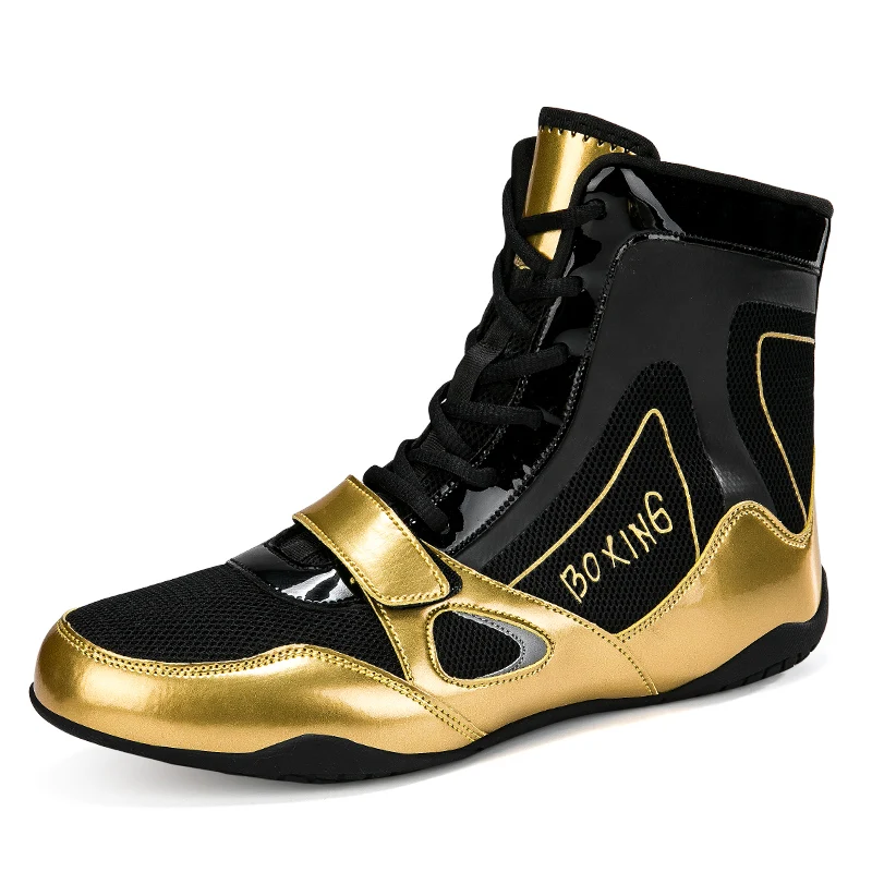 2024 Hot Sale Fighting Gym Training Shoes Unisex Wrestling Sneakers Top Quality Boxing Fighting Boots Indoor Competition Sport