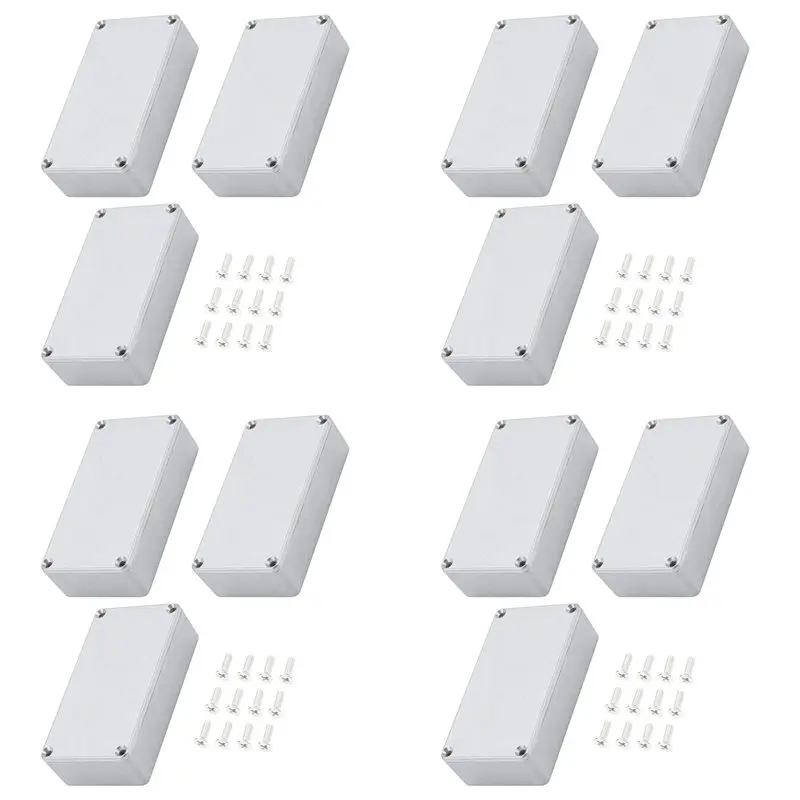 l71a-12pcs-125b-1590n1-aluminum-guitar-effect-pedal-enclosure-metal-stomp-box-enclosure-unfinished-122x66x395mm-with-rubber