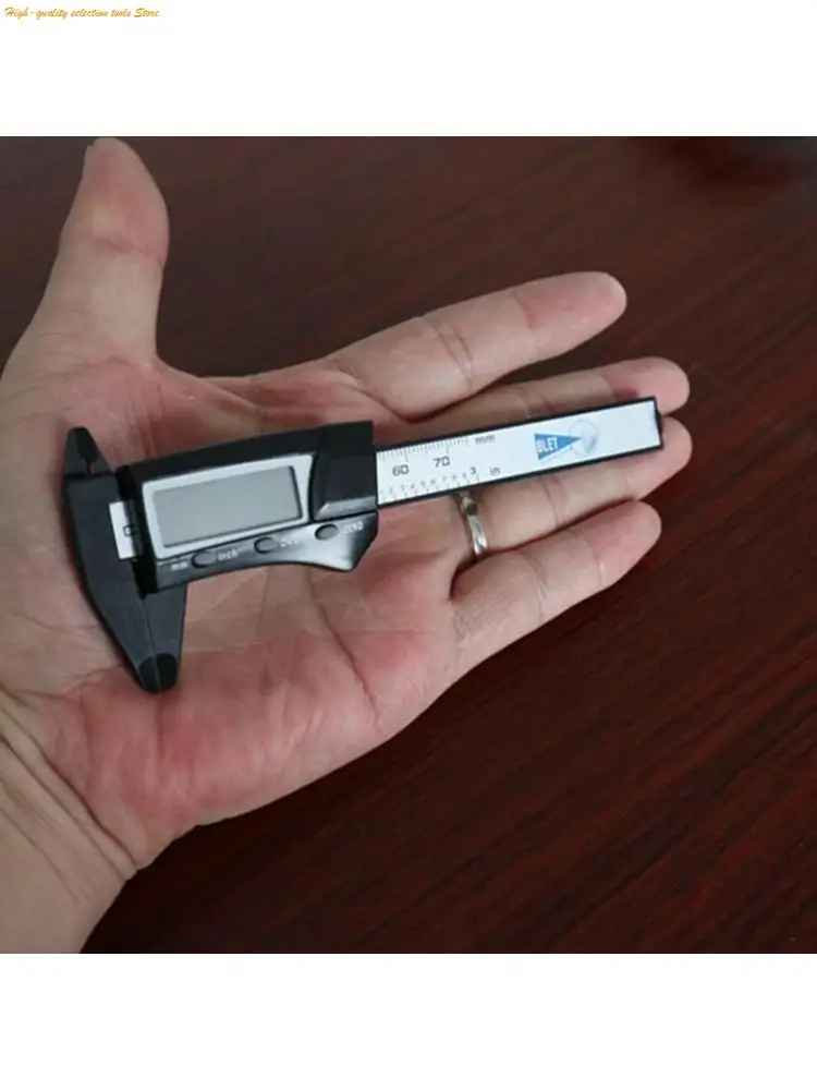 203F Thickness Measuring Tool 0-75mm Vernier Caliper with Unit Conversion Electronic LCD Digital Caliper Pocket Size