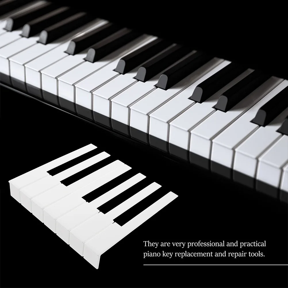 

52Pcs Piano Keytops Premium Acrylic Material for Piano Key Replacement Long-Lasting Repair Supplies Musical Instrument Supplies