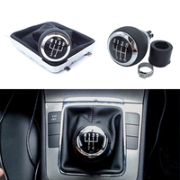 For Volkswagen VW Passat B6 2005 2006 2007 2008 2009 2010 2011 5/6 Speed Car Gear Shifit Knob Handball Shifter Lever Gaiter Boot