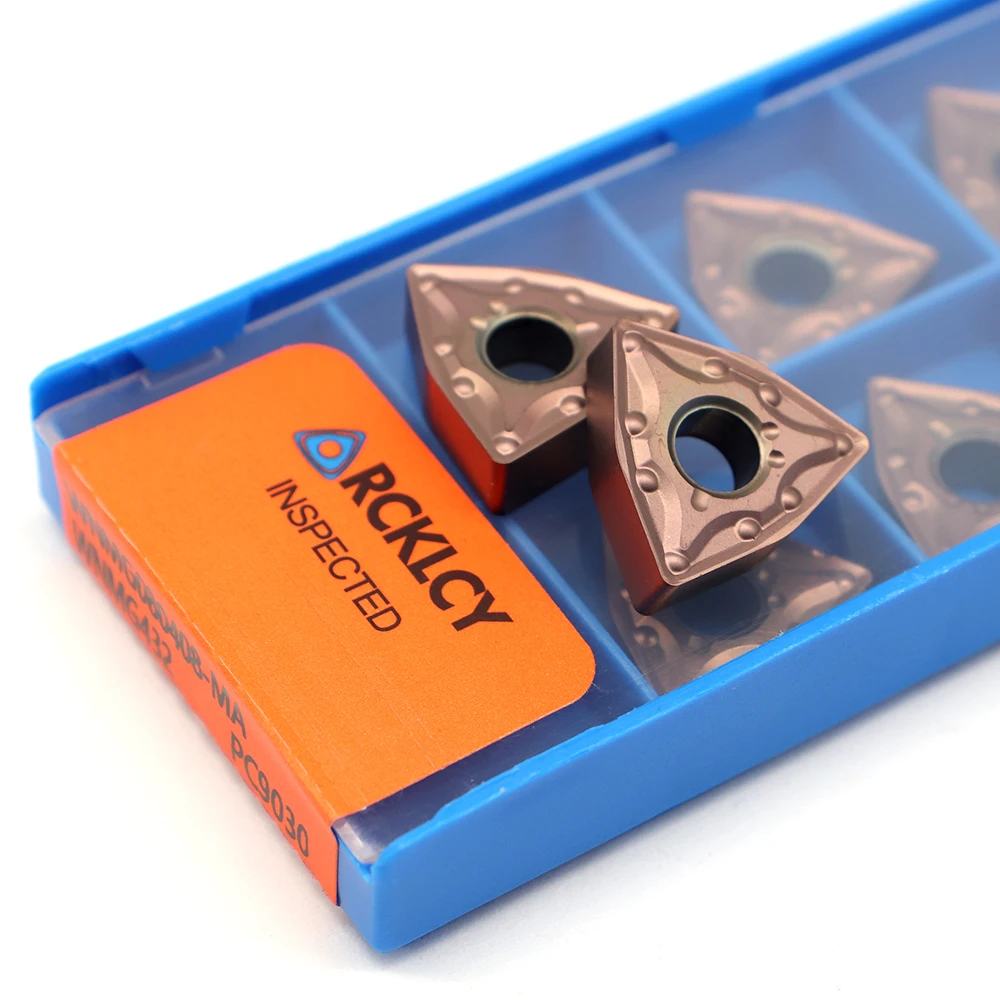 10PCS WNMG080404 WNMG080408 MA PC9030 Cao Chất Lượng Carbide Chèn Công Cụ Chuyển Bên Ngoài Chèn CNC Sau Này Công Cụ